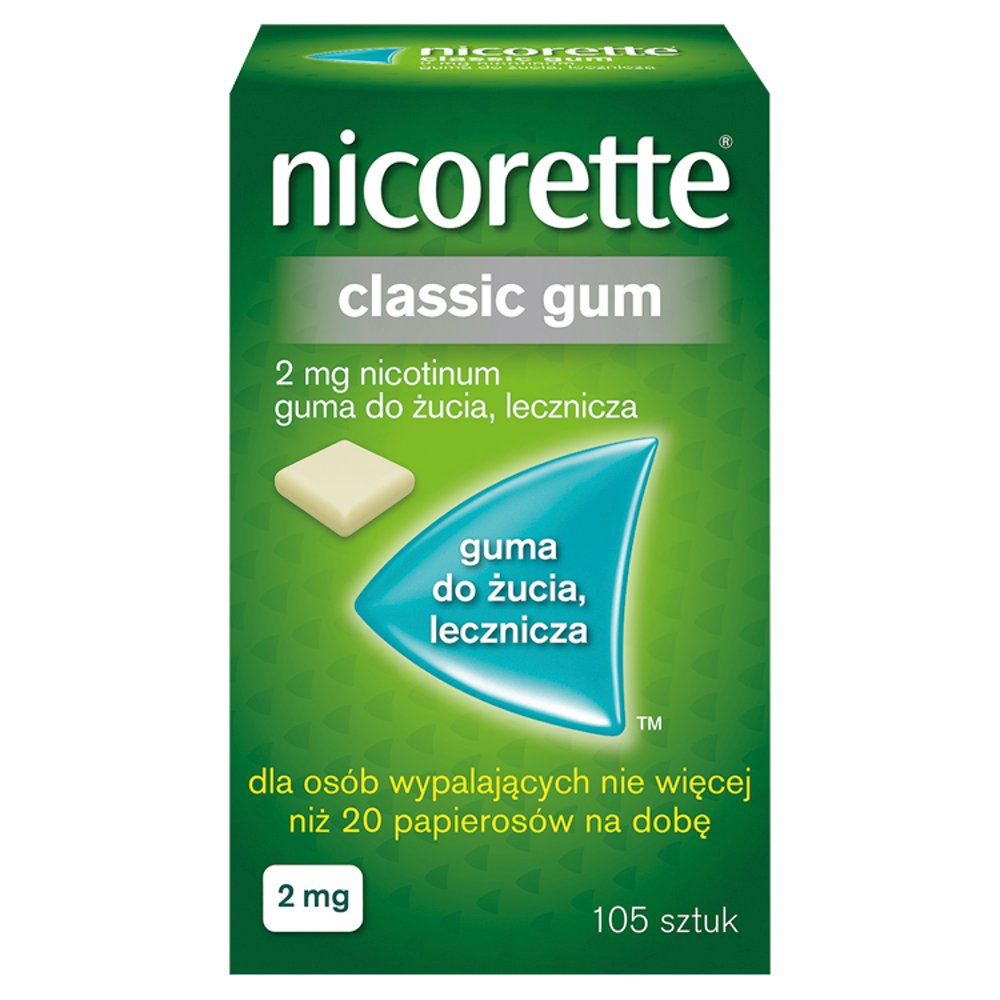 Nicorette Classic Gum 2mg 105 gum