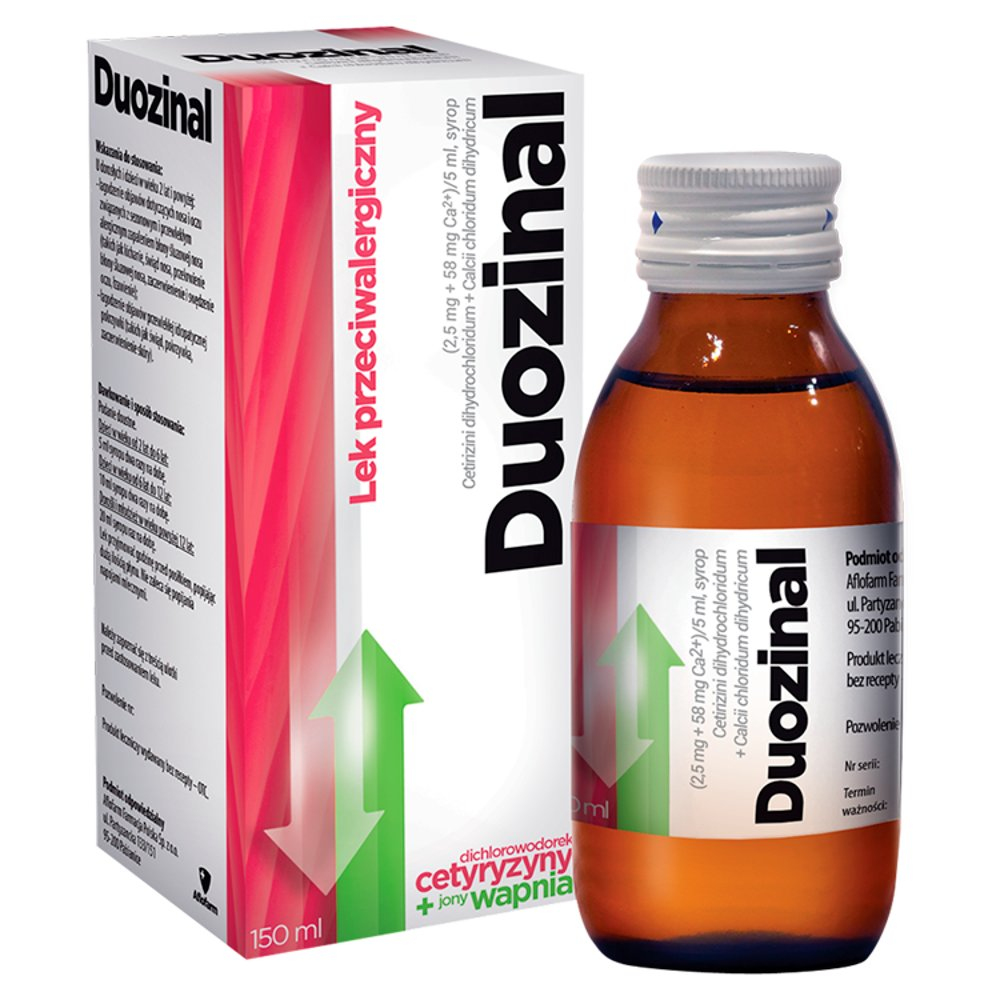Duozinal syrop (2,5mg+58mg Ca 2+)/5 150 ml
