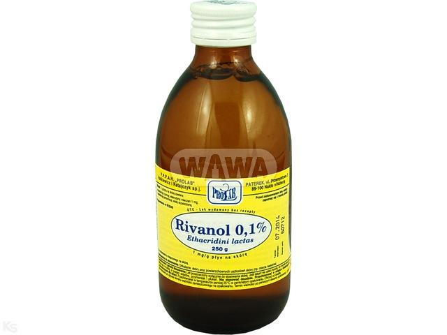 Rivanol 0,1% rozt. 1 mg/1g 250g