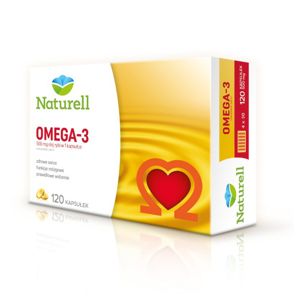 NATURELL Omega-3 kaps. 0,5 g 120 kaps.
