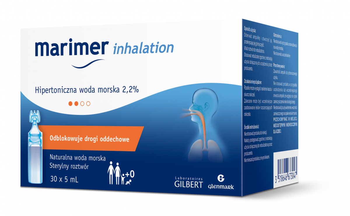MARIMER Inhalation Hipertonic 2,2% 30 ampułek po 5ml