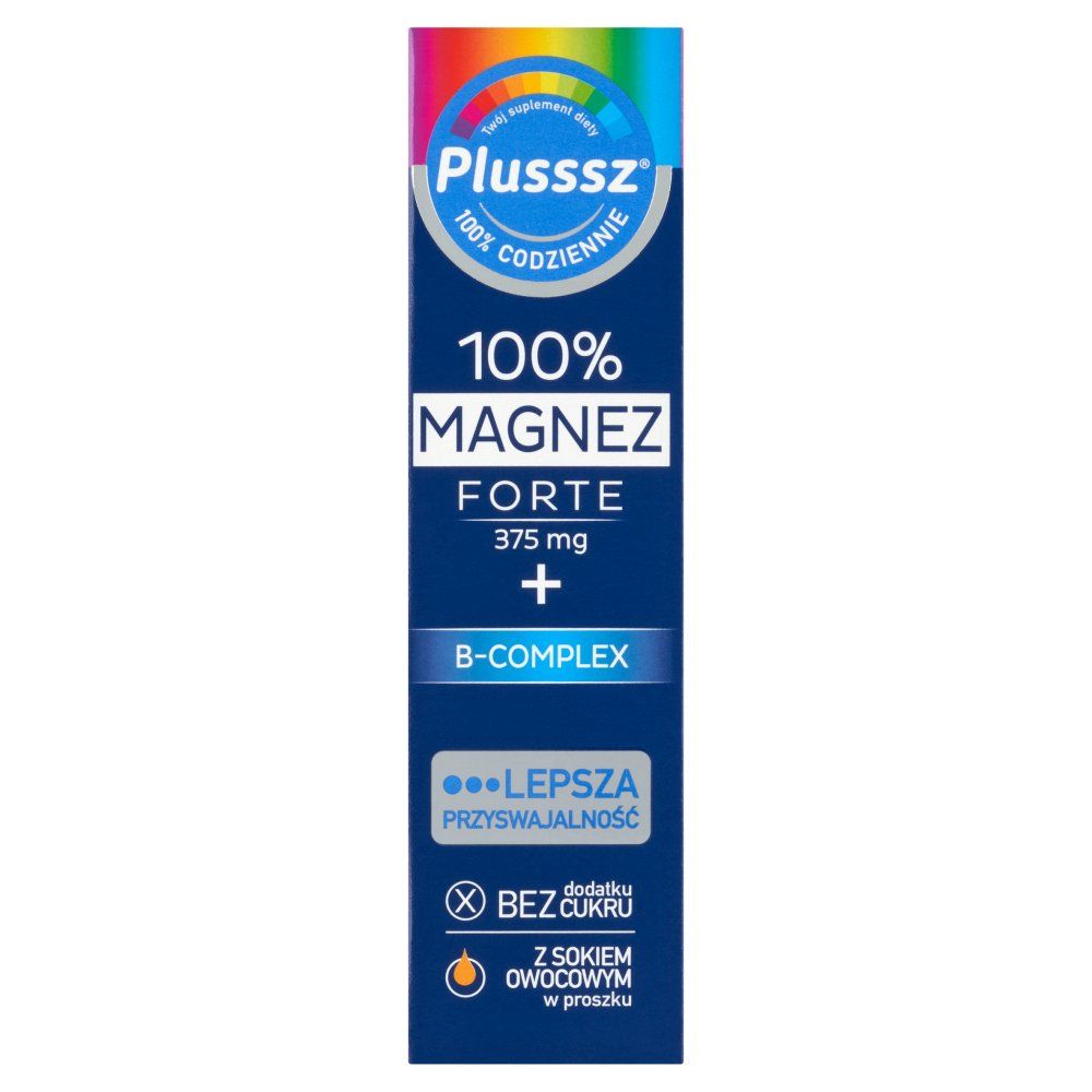 Plusssz 100% Magnez Forte + B-Complex 20 tabletek
