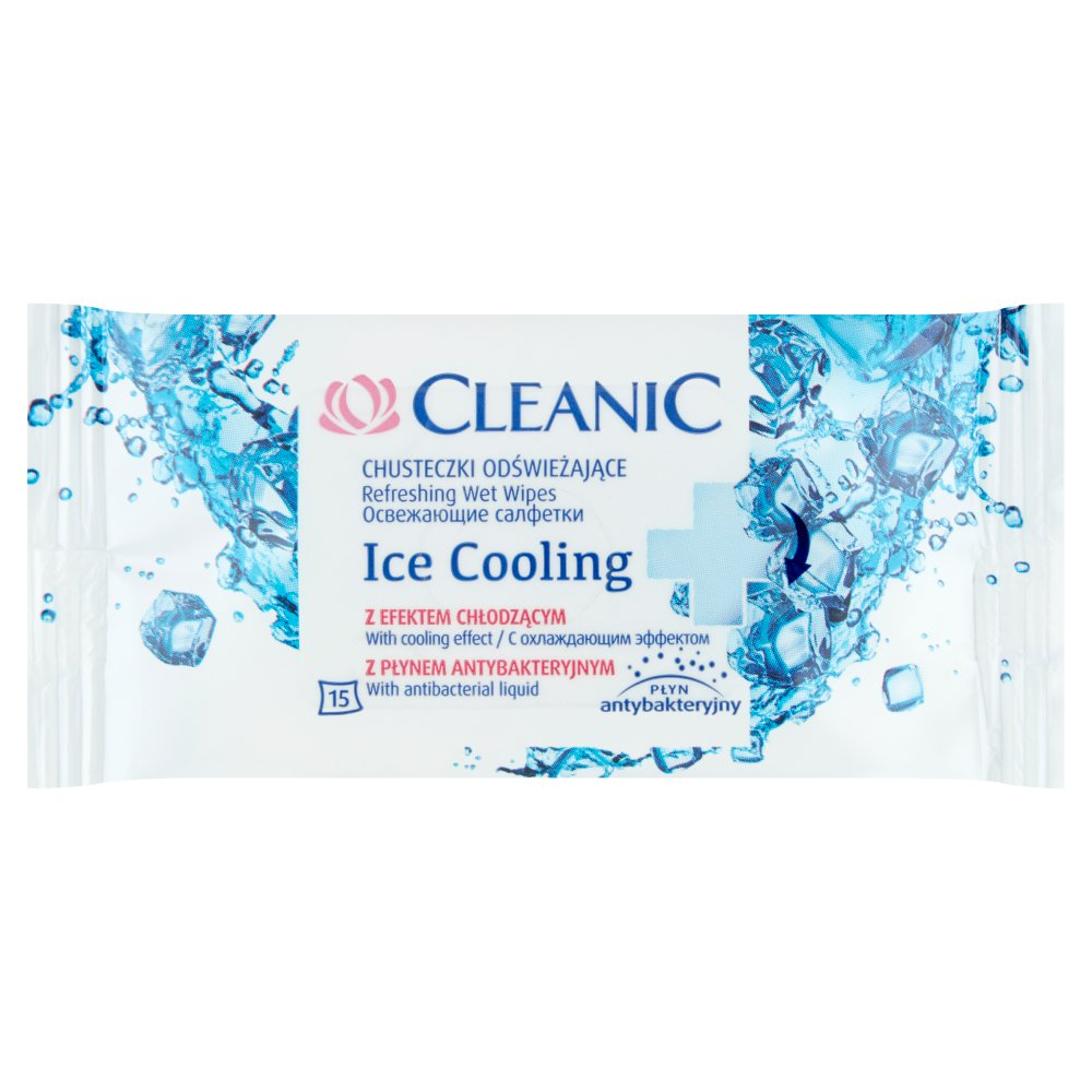 Chust.odśw.CLEANIC ICE COOLING x15 1op.