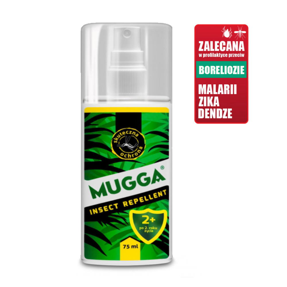 Mugga Spray 9,5% DEET  na komary 75 ml