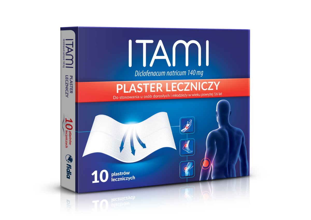 ITAMI 10 plastrów leczniczych na ból