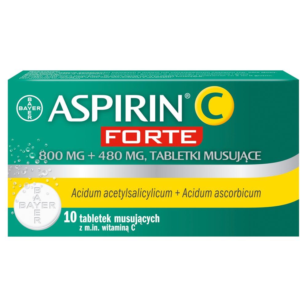 ASPIRIN C FORTE x 10tabl.mus.