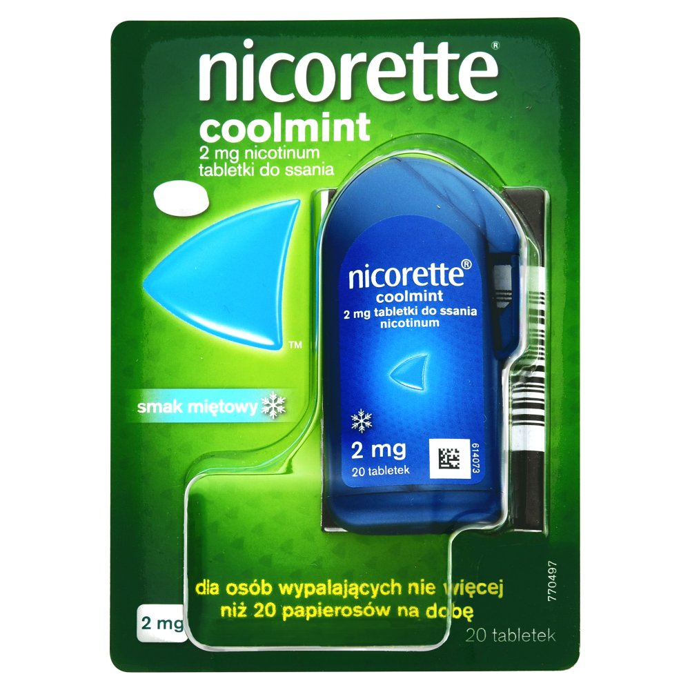 Nicorette Coolmint - 2mg - 20tabl.dossania