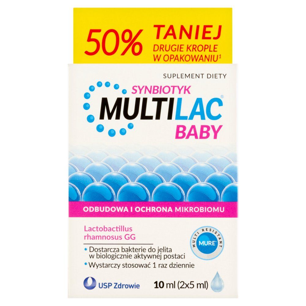 Multilac Baby krople 10 ml (2 butelki po 5ml)