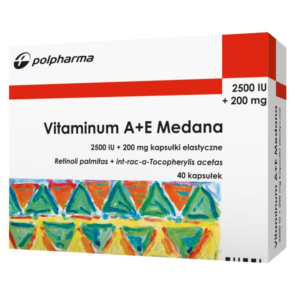 Vitamina A+E 2500j.m.+200mgx 40kaps.MEDANA
