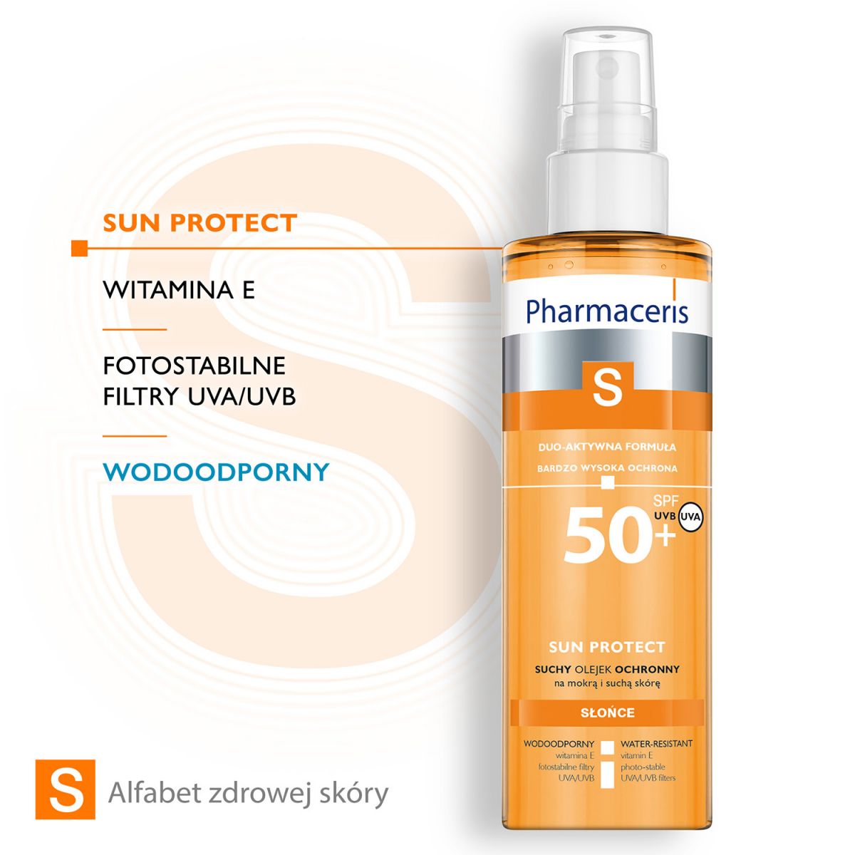 Pharmaceris S SUN PROTECT Suchy olejek do ciała  SPF 50+