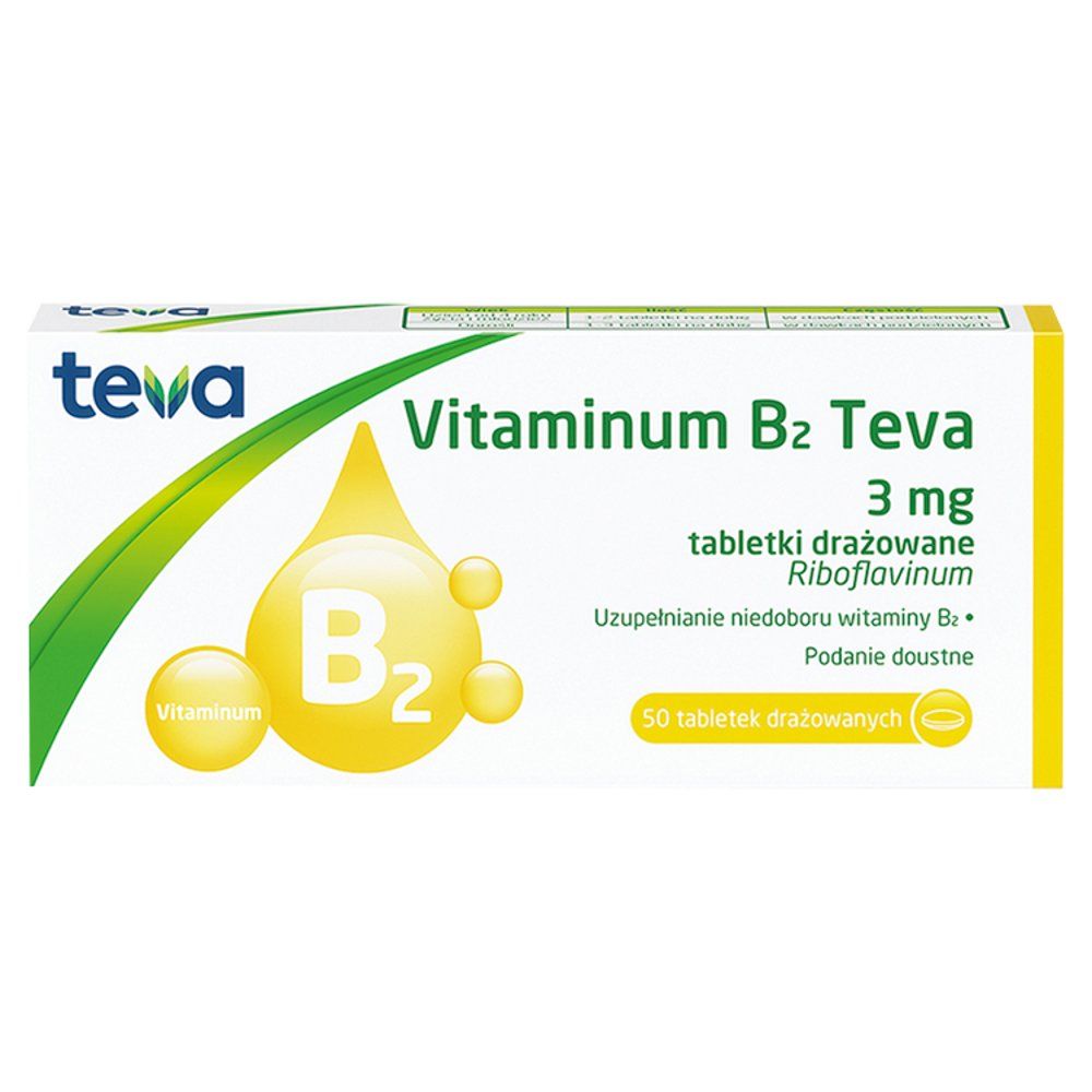 Vitamina B2 3mg x 50 draż.