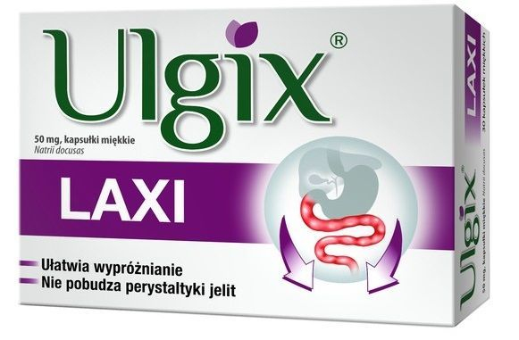 Ulgix Laxi ułatawia wypróżnianie 0,05 g 30 kaps.